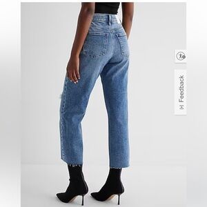 Express Jeans straight ankle high rise 6S new with tags